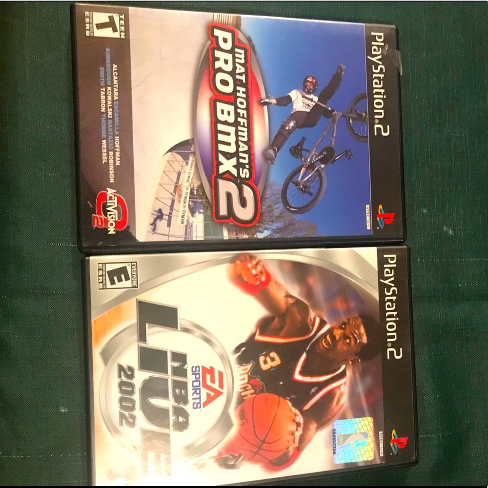 Bundle of 2 PS2 games NBA & BMX